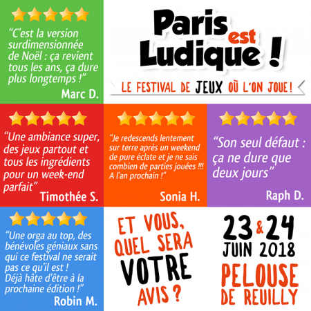 Lire la suite à propos de l’article Paris est Ludique, c’est à la fin du mois !!!!! C’est bientôt !