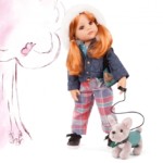 Hannah and her dog, 10-pcs (50 cm)
