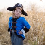 Pirate corsaire – Veste, pantalon et chapeau, taille US 3-4